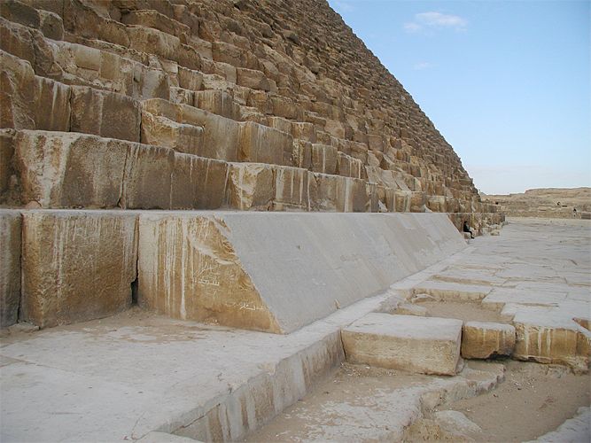 A pirâmide de Quéops 1- Revestimento Original